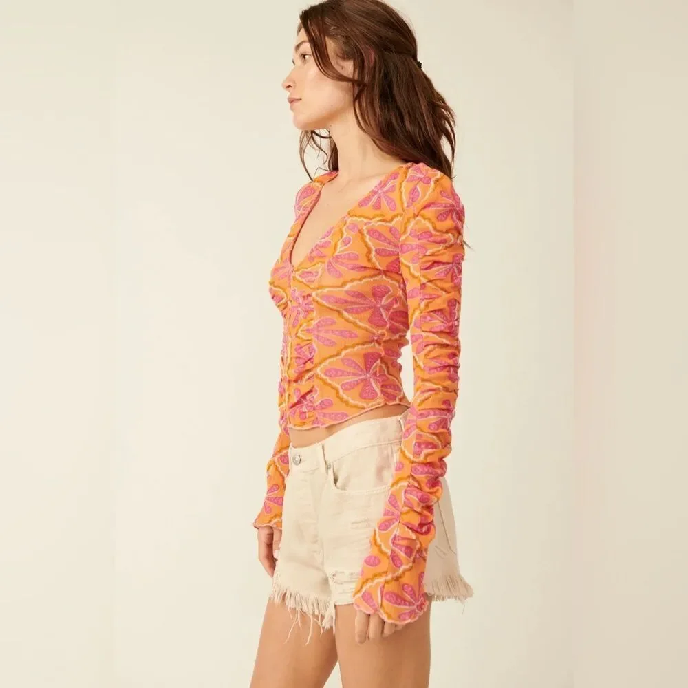NWT Free People Through The Meadow Top Sz.XS